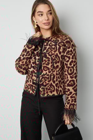 Federjacke mit Leopardenmuster - multi  h5 Bild2
